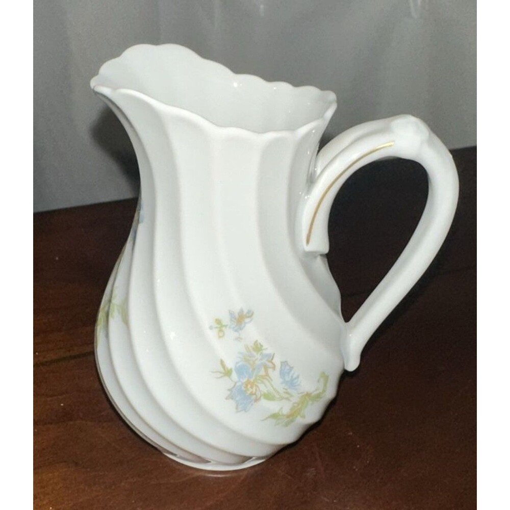 Vintage Haviland Limoges France Creamer Pitcher 4” Floral Print